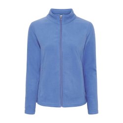 Equipage Gilly fleece cardigan, Lysebl