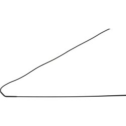 Longepisk 160 cm, Sort