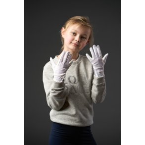 EQ KIDS Terina Mesh Ridehandske, Hvid