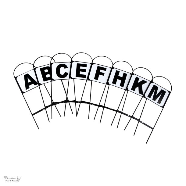 Dressur Bogstaver, Skilte, 8 stk