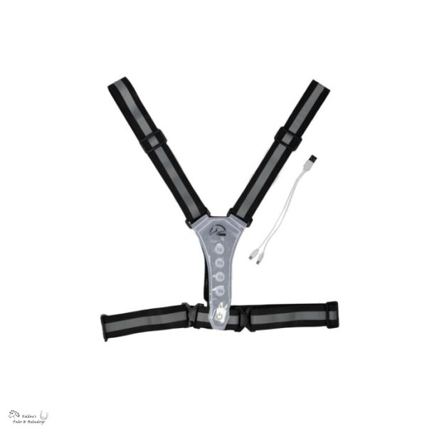 LED-Vest, Sort, Voksen