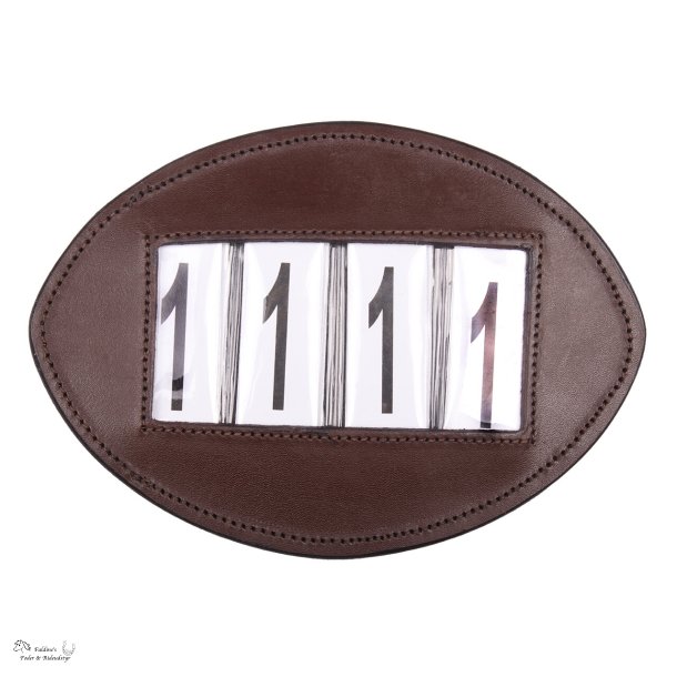 St�vnenummer i l�der, med 4 cifre, Brun