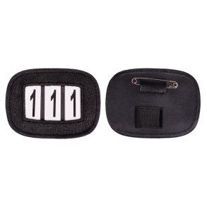 Stvnenummer med glitter, Sort. 1 stk