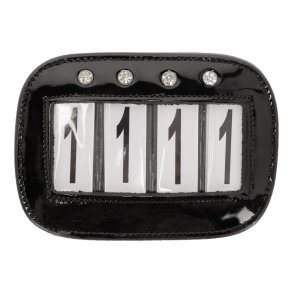 Stvnenummer, 4 cifre, Sort