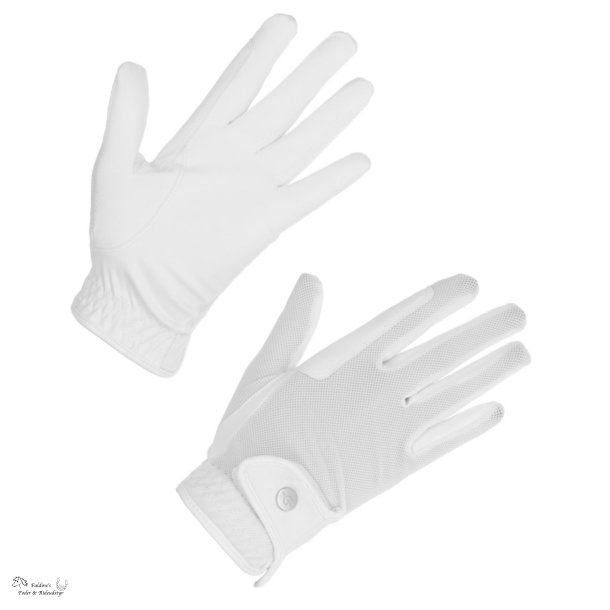 Covalliero Premium Ridehandsker, Hvid