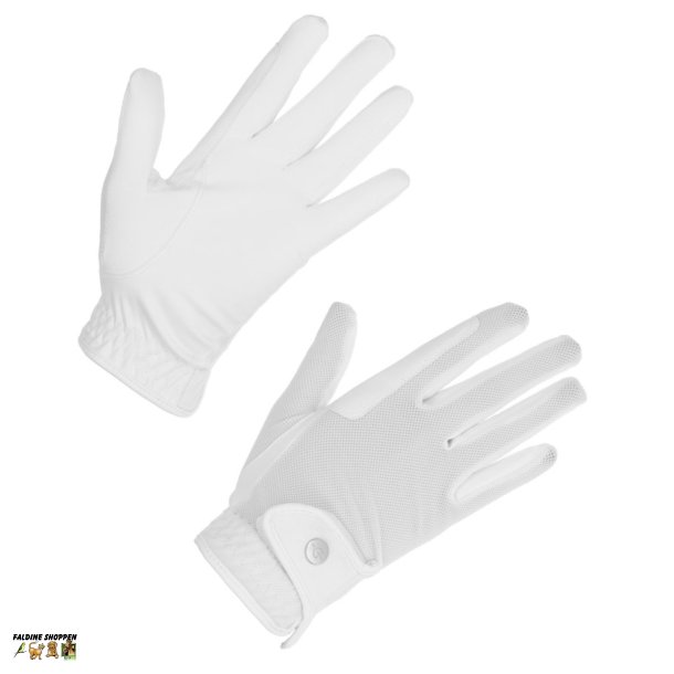 Covalliero Premium Ridehandsker, Hvid