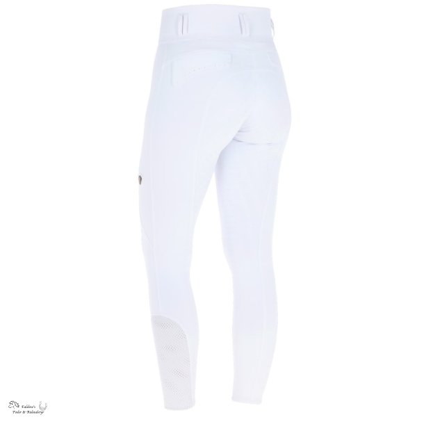 Covalliero H�jtaljet Ridebukser, Hvid