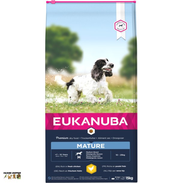 Eukanuba Mature, Medium Breed, 15 kg