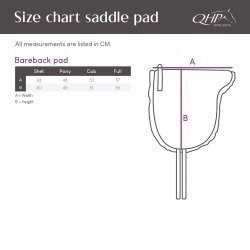 QHP Soft Bareback Pad, Sort