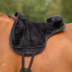QHP Soft Bareback Pad, Sort
