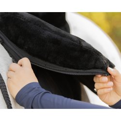 QHP Soft Bareback Pad, Sort