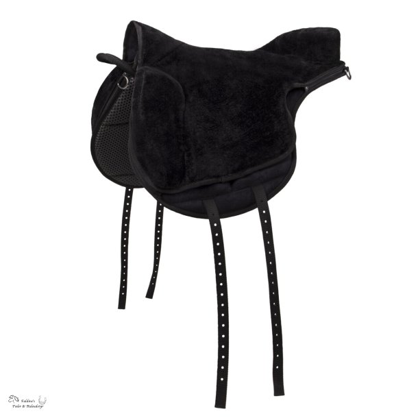 QHP Soft Bareback Pad, Sort