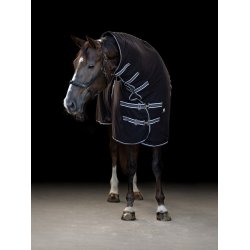 HG Fleecedkken med hals, Sort