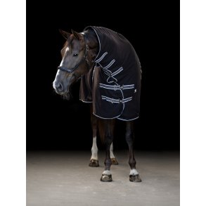 HG Fleecedkken med hals, Sort