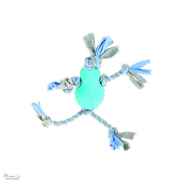 Fleecemand med gummibold