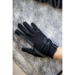 EQ KIDS Terina Mesh Ridehandske, Sort