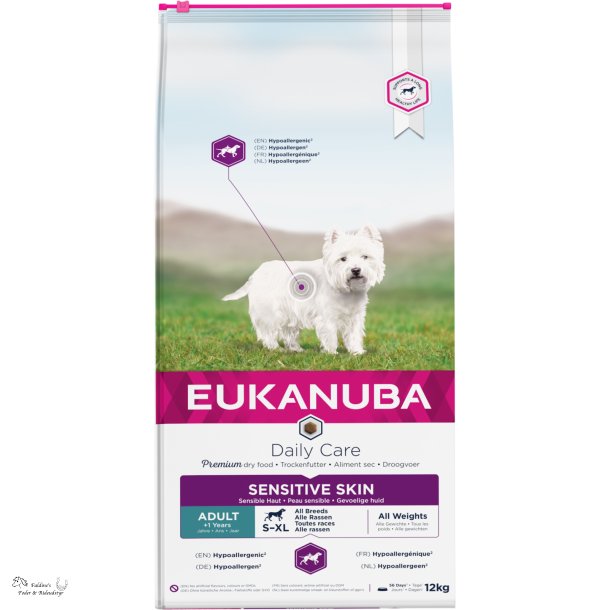 Eukanuba Daily Care, Sensitive Skin, 12 kg