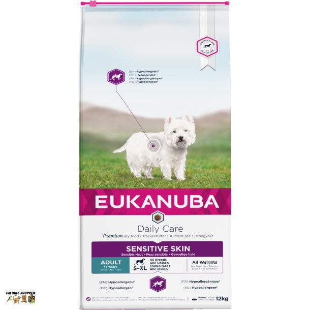 Eukanuba Daily Care, Sensitive Skin, 12 kg