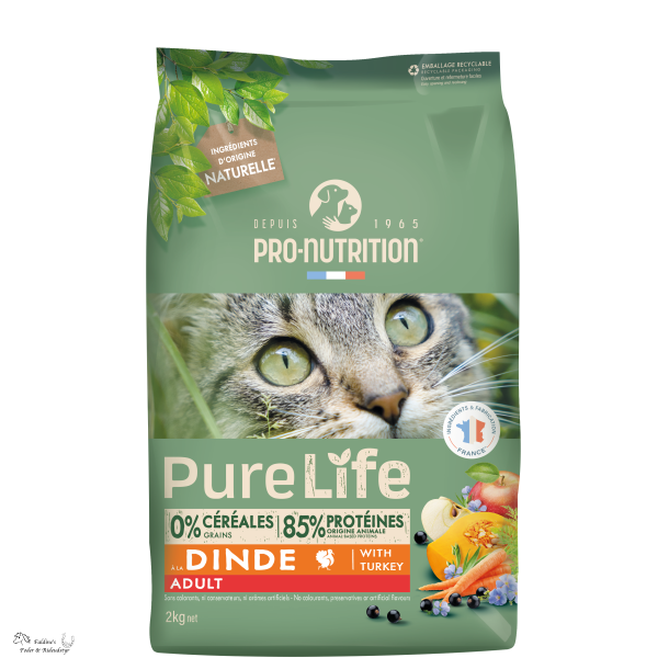 Purelife Cat Adult - kornfri, 2 kg