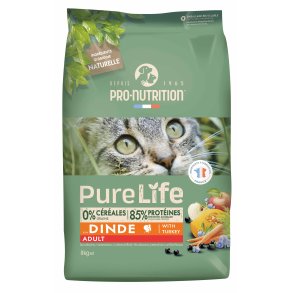 PureLife Cat Adult, 8 kg, Kornfri