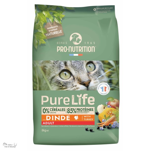 PureLife Cat Adult, 8 kg, Kornfri