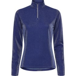 Equipage KIDS Shimmer Langrmet ridebluse, Navy