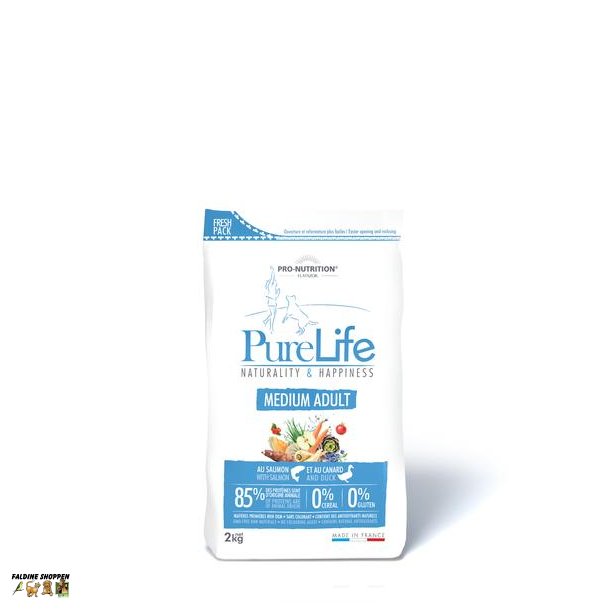 Purelife Medium Adult 2 kg - kornfrit