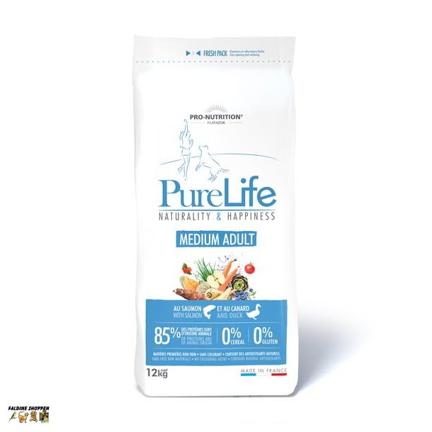 Purelife Medium Adult 12 kg - kornfrit