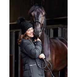 EQ Candice lang Ridejakke, Sort