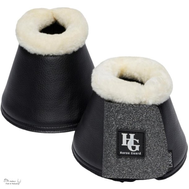 HG Leela Klokker med glitter, Gr�/Sort