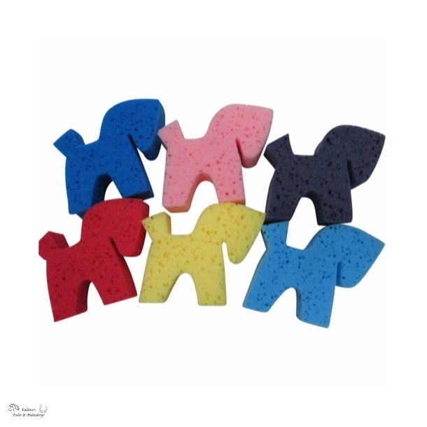 Vaskesvamp med hestemotiv