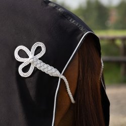 QHP Fleeced�kken med ornament, Sort