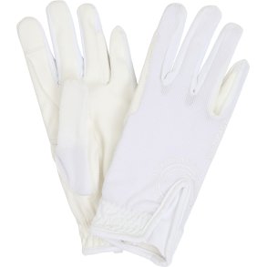 EQ Terina Mesh Ridehandske, Hvid