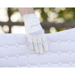 QHP Hvid Junior Ridehandske