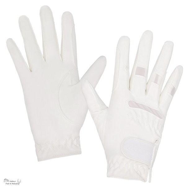 QHP Hvid Junior Ridehandske