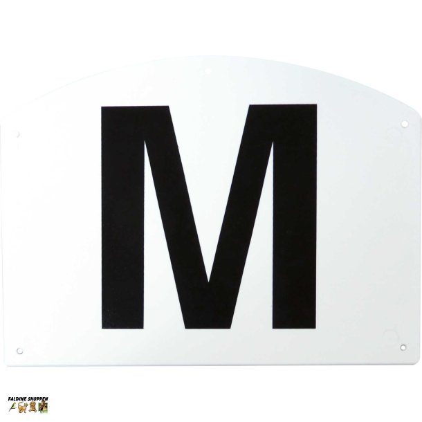 Ridebanebogstaver, med 12 bogstaver, Plast