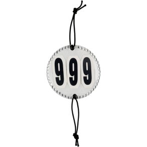 Stvnenummer med slv krystalsten