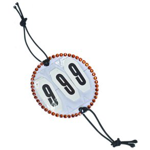 Stvnenummer med guld krystalsten