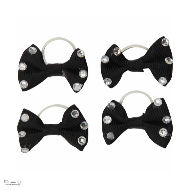Show Bows / Manelastikker, Sort