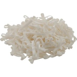 Manelastikker, Silikone, 500 stk, Hvid