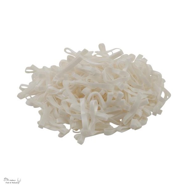 Manelastikker, Silikone, 500 stk, Hvid