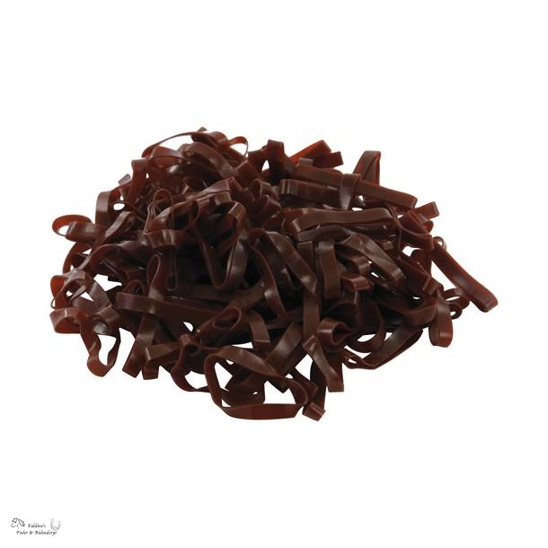 Manelastikker, Silikone, 500 stk, Brun