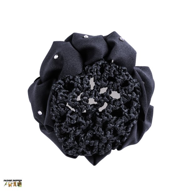 Hrnet med scrunchie, Sort