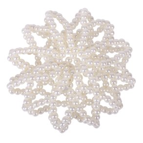 Hrnet med perler, Hvid