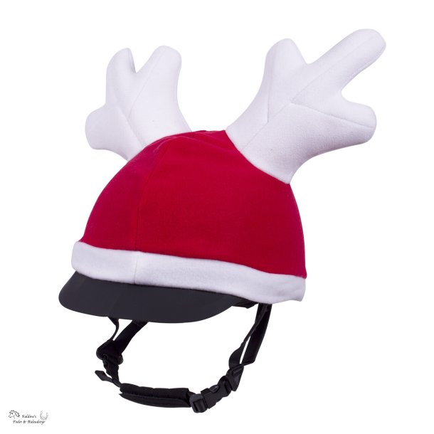 Hue med gevir til ridehjelm