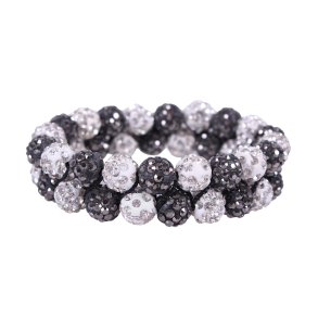 QHP Gloss Scrunchie, Hvid/Gr