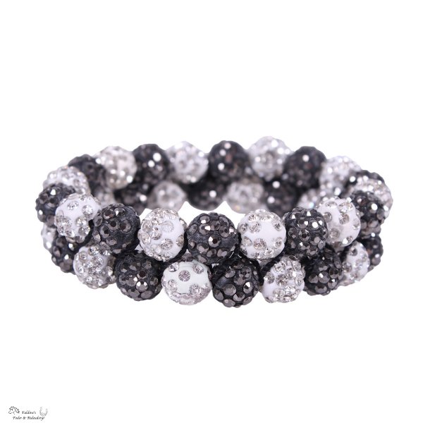 QHP Gloss Scrunchie, Hvid/Gr�