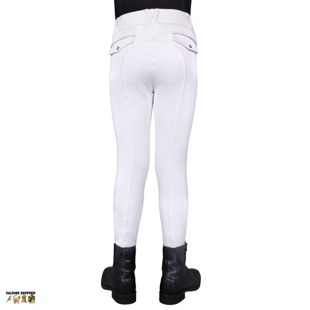 QHP Vinter Ridetights Hvid, Junior