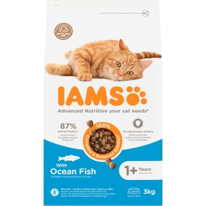 Iams Kat Adult, Havfisk, 3 kg