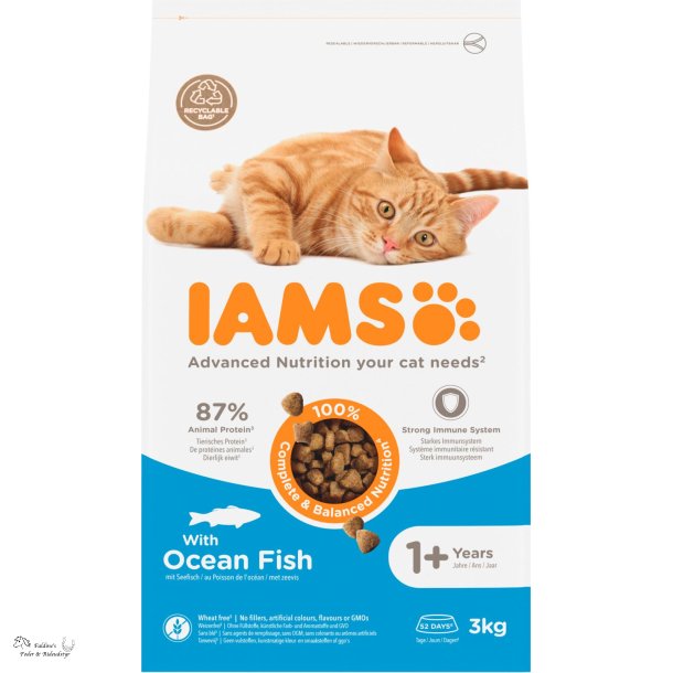 Iams Kat Adult, Havfisk, 3 kg